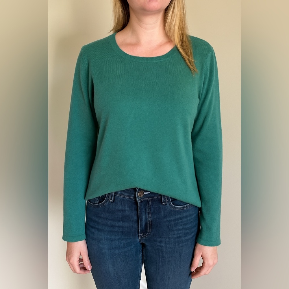 Preswick & Moore || Woman’s Turquoise Cashmere Sweater Sz L